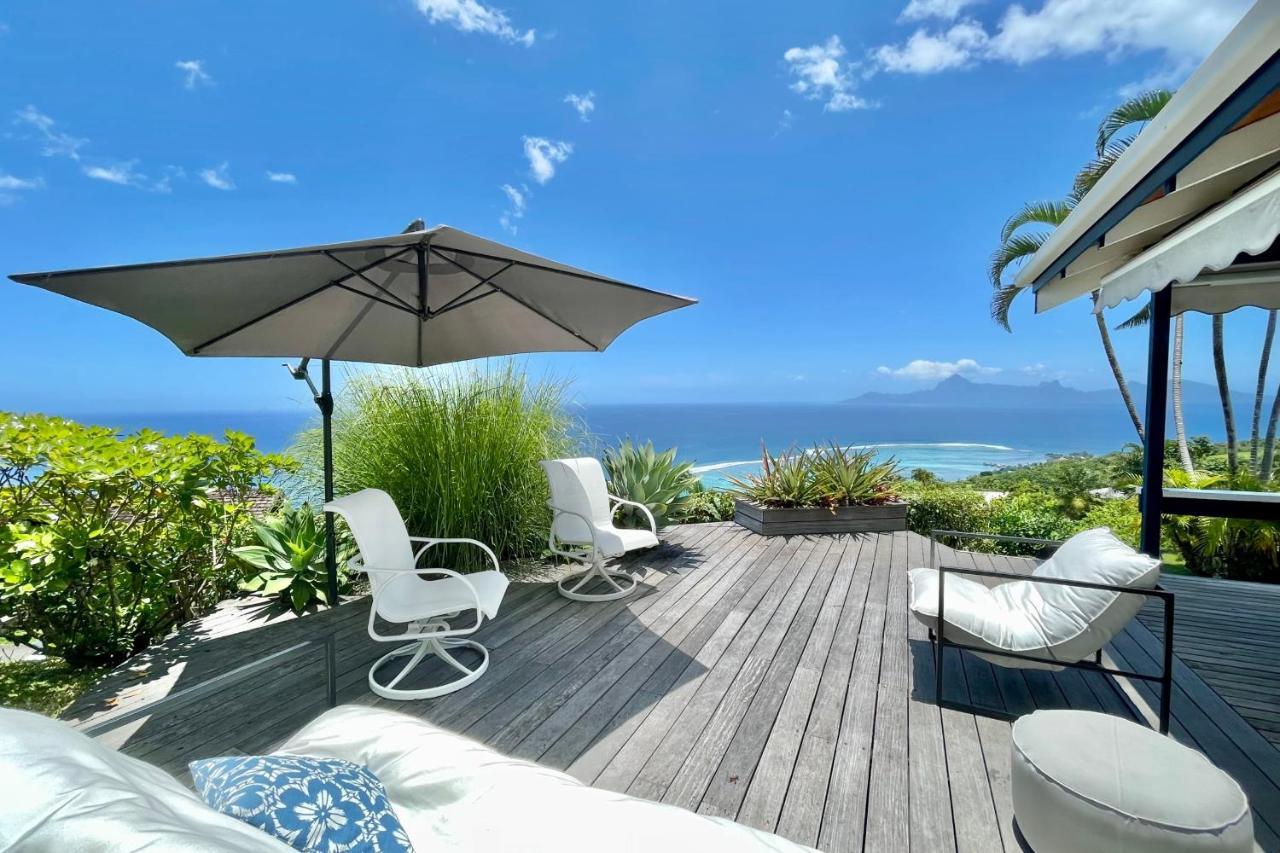Villa Tiare Amazing View - Private Pool - 4 Bedrooms- Up To 7 Pers 普纳奥亚 外观 照片