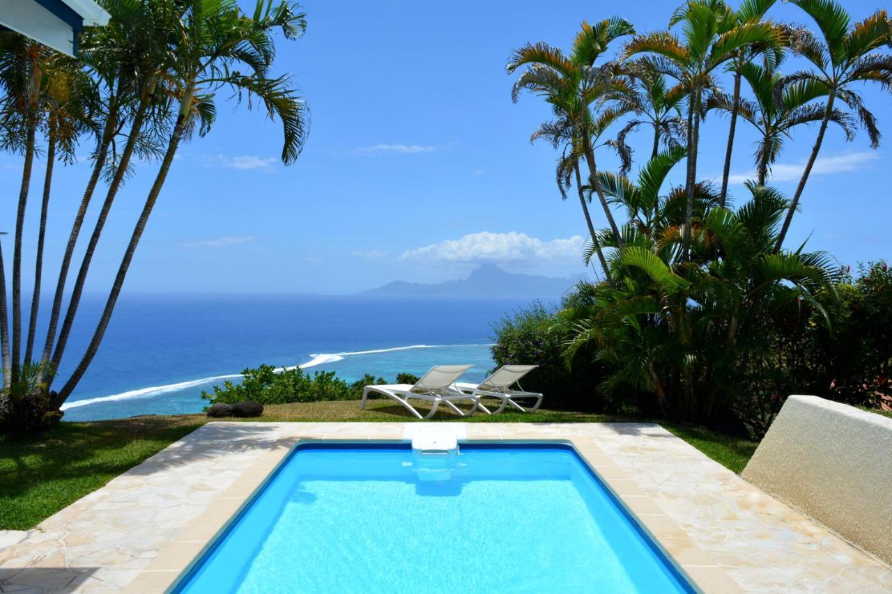 Villa Tiare Amazing View - Private Pool - 4 Bedrooms- Up To 7 Pers 普纳奥亚 外观 照片
